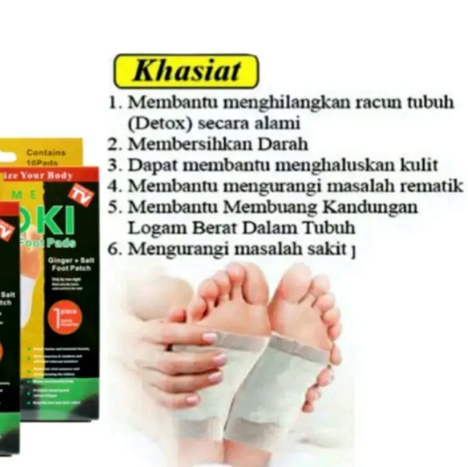 [BELI 1 GRATIS 1]  KINOKI MASKER DETOX KAKI HERBAL DETOX KAKI FOOTPAD