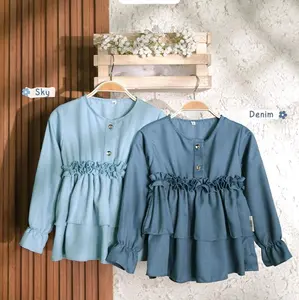 Tunik Maysa Crinkle Couple Mom And Kids