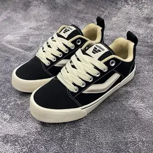 TERBARU PREMIUM SEPATU GENDUT VENTELA FATBOY TALI GEMUK PENDEK HITAM PUTIH KASUAL SEKOLAH TALI PRIA WANITA