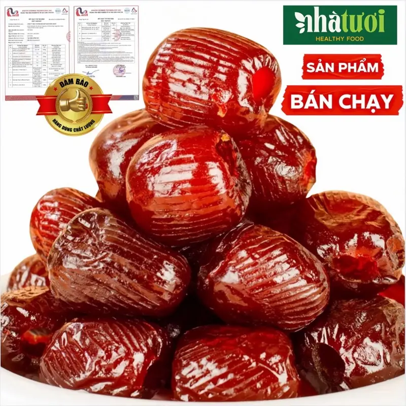 [SALE] Táo Sấy Dẻo LOẠI TO NGON DẺO MỀM Không Hạt Túi Zip [400g] VƯỜN TƯƠI