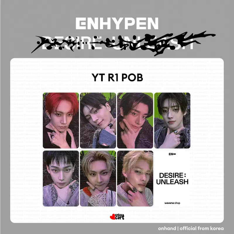 Enhypen Desire Unleash Studio Choom B Photocard - TikTok Shop