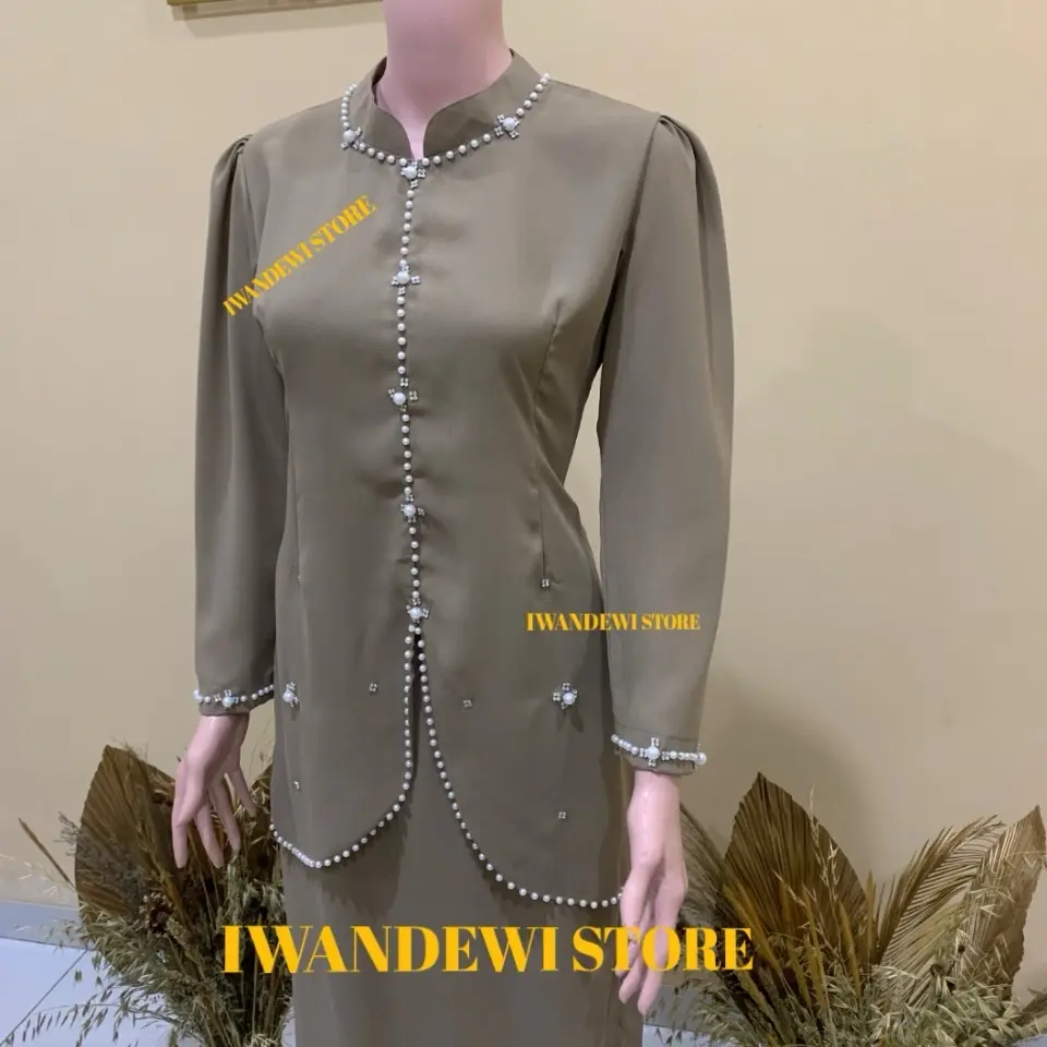 READY STOK ONESET BAJU KURUNG MELAYU MODERN SIMPLE-DRESS MELAYU-CANTIK-MEWAH-MURAH Muslim Wanita Kondangan Panjang Pesta Pink Navy Kerja