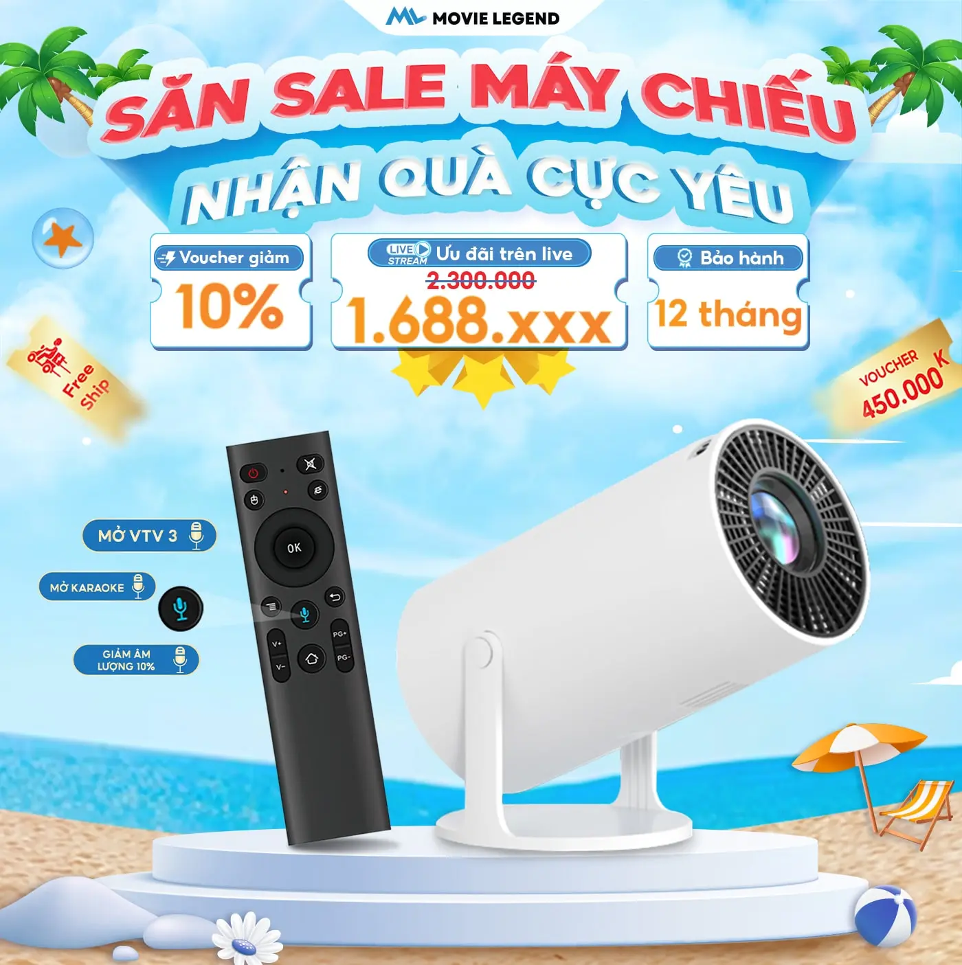 [ Mall ] Máy Chiếu S6 - Máy Chiếu Movie Legend - Hệ Điều Hành Android