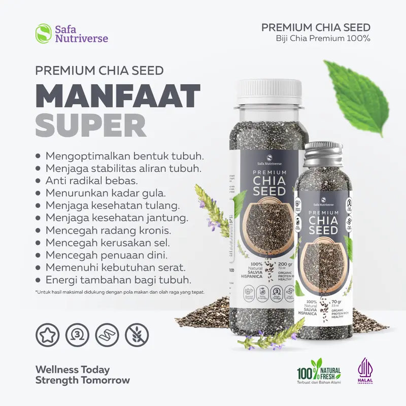 Black Chia Seed Premium Organik Meksiko Biji Chia Wijen Hitam Sesame 3