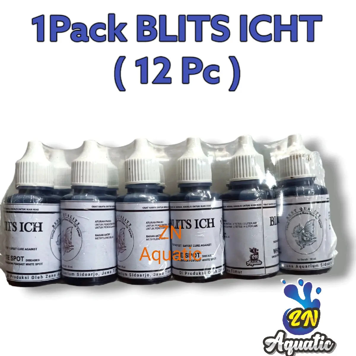1 Pack Blitch Icht Obat Biru Perawatan Ikan Hias