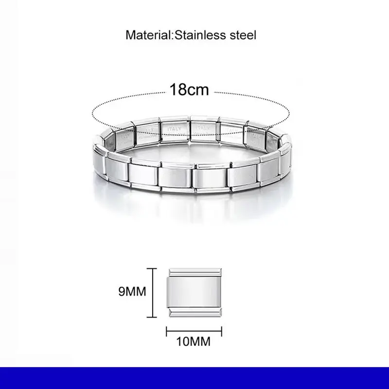 Laso  Italian Charm Bracelet Stainless Steel [Celestial Harmony] - Satuan - Gelang charm 4