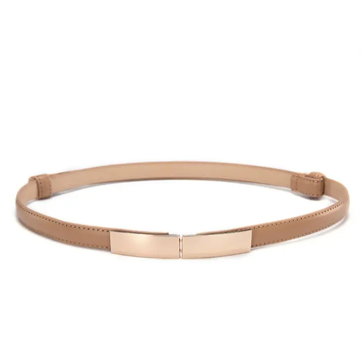 BITZEN Ikat Pinggang Wanita Kulit Imitasi Slim Casual Warna Warni dengan Gesper Belt Outfit  Perempuan 2