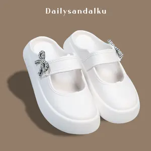 Sandal Sepatu Wanita Sandal Selop Sandal Fashion Jibbitz Pita Lucu Bahan Karet Eva Size 36-40 Anti Slip 262M-3