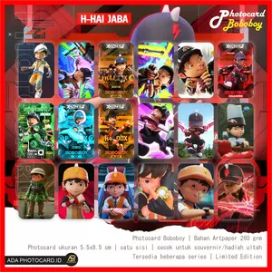 Photocard Boboiboy isi 50 Pcs Fanmade | Bonus Ganci, Rare Card, 2 PC random, Stiker dan Iner Sleeve | Bisa COD, Langsung kirim