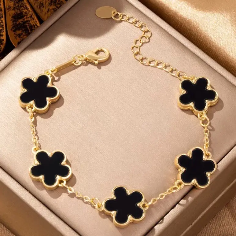 Gelang Titanium wanita gelang Harian elegan Gelang Korean Anti karat bracelet