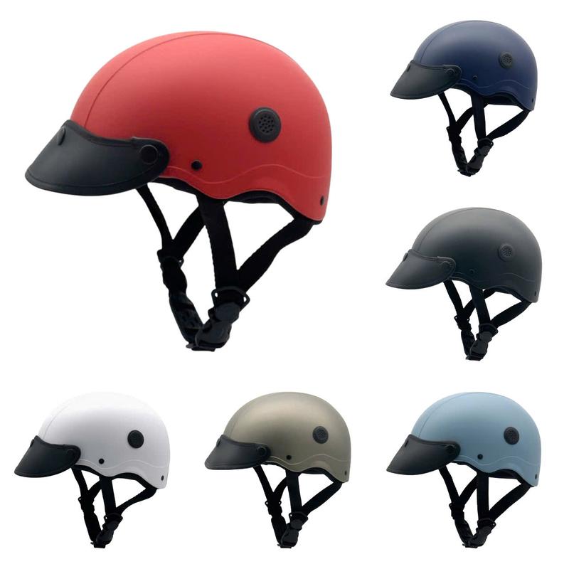  Mũ Bảo Hiểm Xe Máy UNISEX 1 2 Đầu Người Lớn Thời Trang Đa Dạng Màu Sắc mũ  bảo  hiểm  gangster nón  ốc  titan bao  mũ  bảo  hiểm 