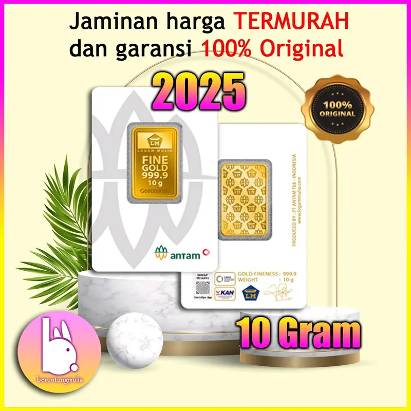 LM EMAS ANTAM 10 GRAM, LOGAM MULIA TERBARU 0