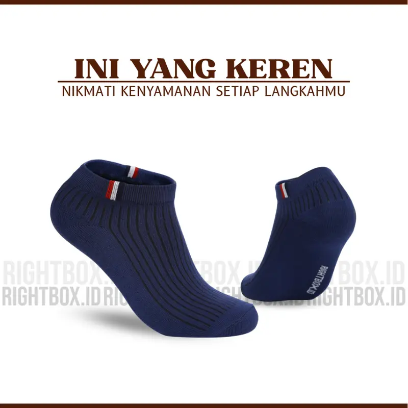 Rightbox ID  Kaos Kaki Motif Prancis  Pendek Semata Kaki  One Size Dewasa 2
