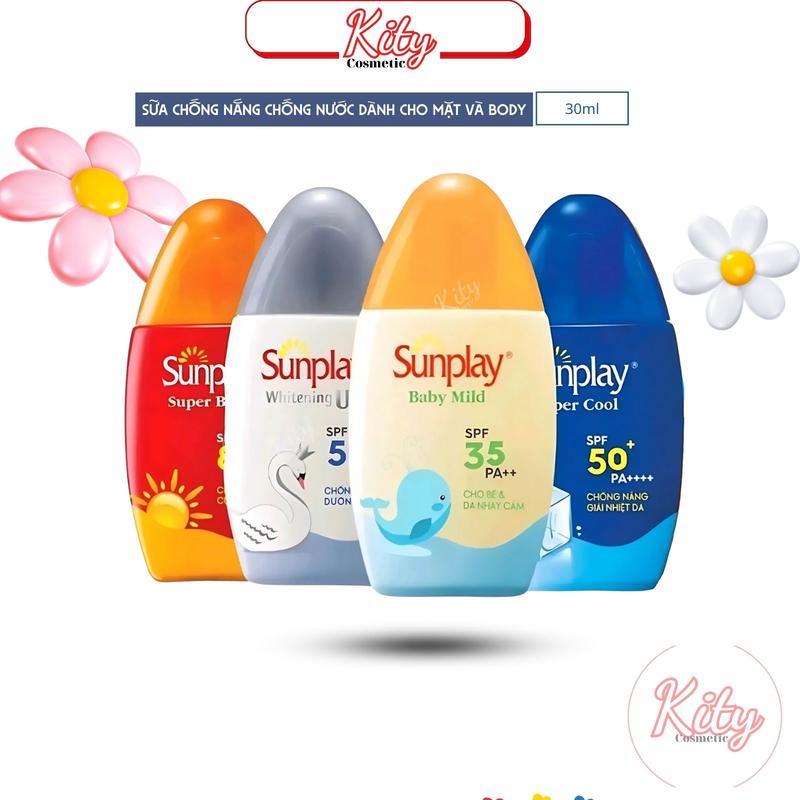 Kem Chống Nắng Sunplay Dưỡng Trắng, Dưỡng Ẩm, Giải Nhiệt Cho Mọi Loại Da Người Lớn Và Trẻ Em - Sữa Chống Nắng Sunplay