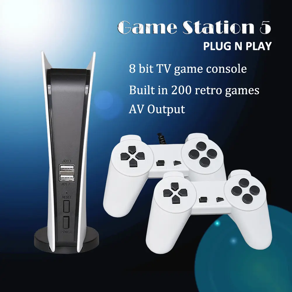 Game Station 5 Video Game Console With 200 Classic Games 8 Bit GS5 TV