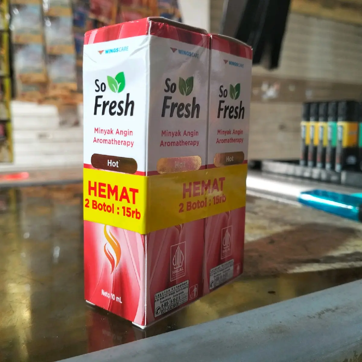 Minyak Aroma Terapi merek So Fresh dari wings care Pelancar Darah