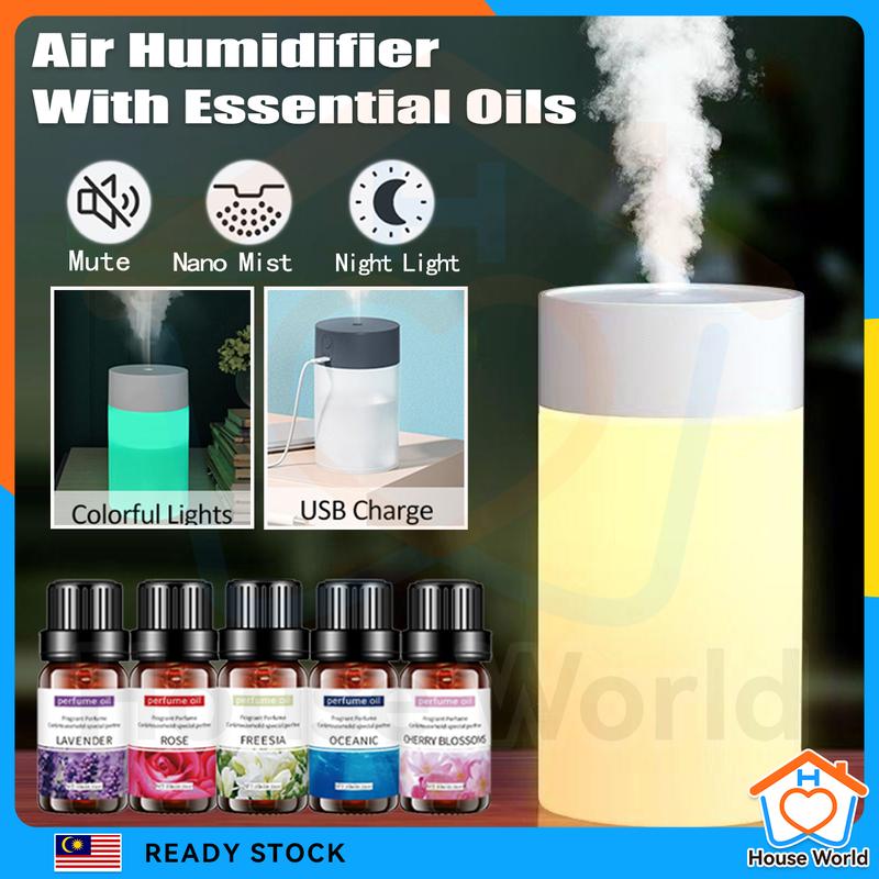 Humidifier Diffuser Mini Mini Air Diffuser Humidifier With Essential Oils 7 Color LED 5 Scents ...