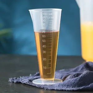 (clashop) Gelas Takar Gelas Ukur 100ML Plastik Bening Transparan Measuring Cup Plastic Takaran Air Susu