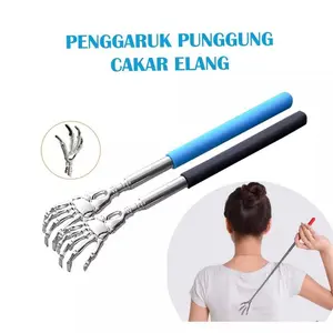RG Penggaruk Punggung Model CAKAR ELANG Besi Teleskopik Alat Garuk Punggung Gatal Eagle Back Scratcher