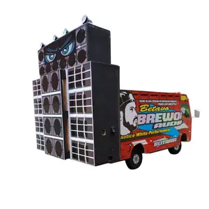 Miniatur truk sound horeg brewog audio/riswanda/sultan production lampu led Toy Roda