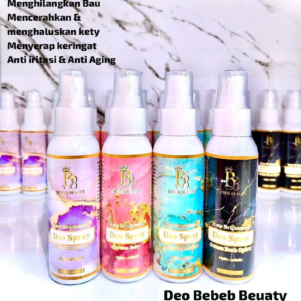 BEBEB BEAUTY DEODORANT SPRAY ANTI BAU 100ml KETY CERAH DAN HARUM