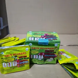 Daun Mujarab Original Jamu 15 Sachet Suplemen Herbal untuk Kesehatan Pereda Nyeri Asam Urat Reumatik dan Pengapuran Pegal-Pegal Stroke