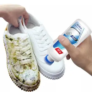 Cairan Pembersih Sepatu Putih 100ml Cream Pemutih Sepatu & Sneakers Khusus Untuk Sepatu Kulit Kotor Dan Menguning Semir Terampuh - Shoe