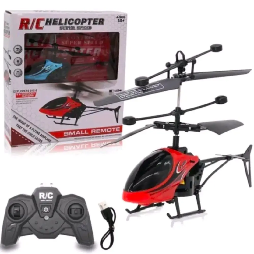 Mainan Anak Helikopter Remote Control Tangan Drone Charger Led - Remote Control Game Toys Robot Kontrol Terbang
