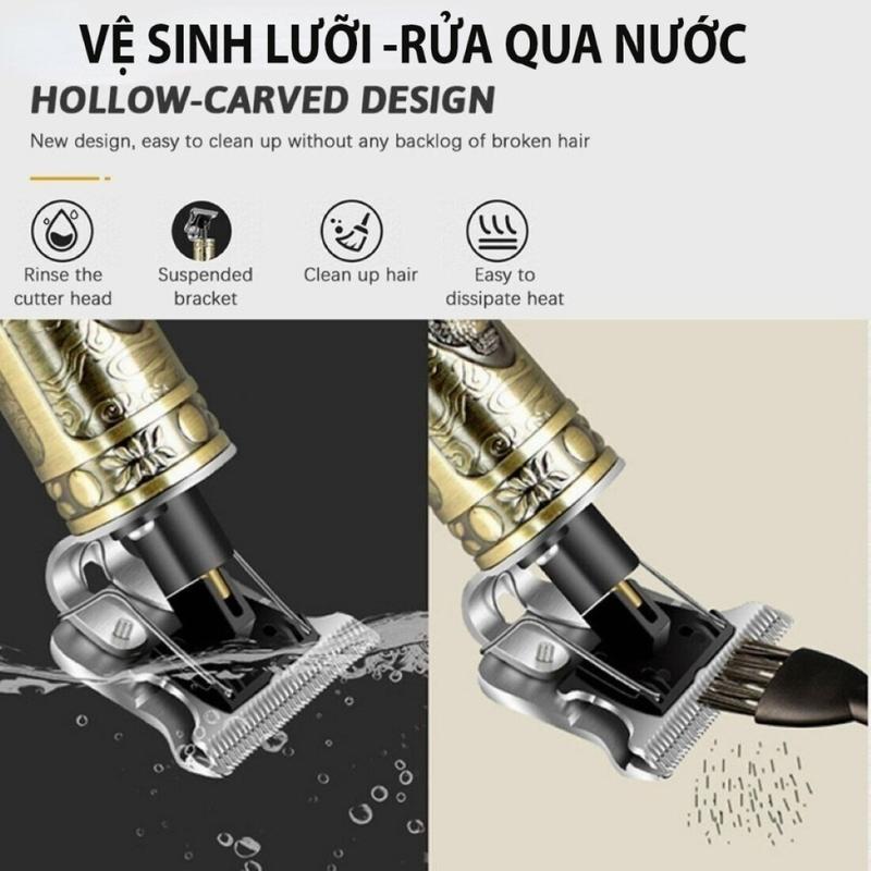 Tông đơ cắt tóc bấm viền tạo kiểu tóc dùng làm máy cạo râu 7