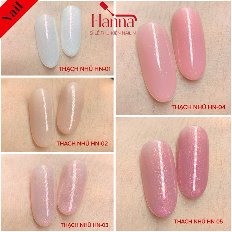  Sơn gel thạch nhũ trắng gạo nhũ hồng nhũ Hotrend HN GEL   tách lẻ màu   Nữ 