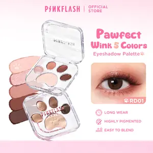 [Live Exclusive]Pinkflash Pawfect Wink 5-colors Eyeshadow Palette High Pigmented Blendable Smooth Delicate Powder Long Wear PFE35