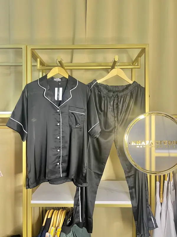 kaos tidur pria dan wanita khafa studio  stetelan kaos tidur Nyaman 1
