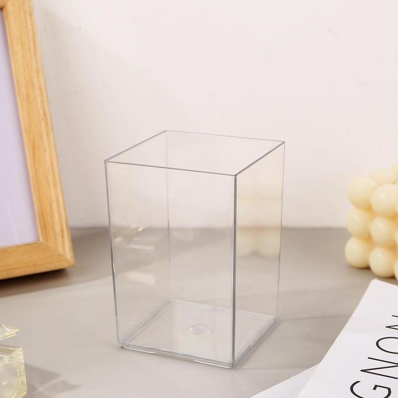 Hộp Đựng Bút, Acrylic Trong Suốt, Dung Tích Lớn, Hộp Đựng Đồ Thị Giác Thích Hợp Cho Văn Phòng Phẩm Học Sinh, Lưu Trữ Để Bàn 5