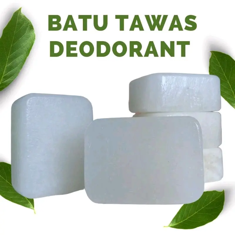 Batu tawas, Deodoran alami, anti bau ketiak, penghilang bau badan, penghilang bau ketek, bau kakii Deodorant Tubuh