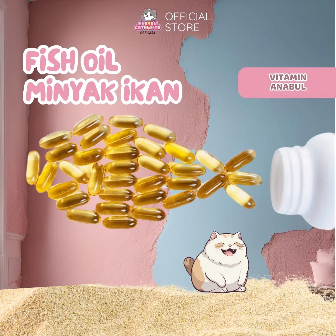 Minyak Ikan 20 Butir Vitamin Imun dan Bulu Anabul