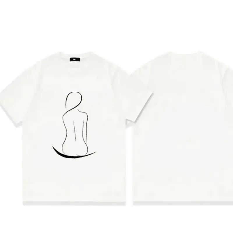 Kaos pakaian mode jalanan pria Kaos katun 8