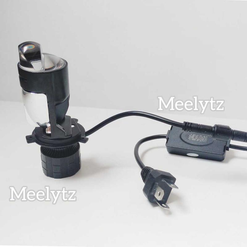 Lampu utama Led RTD M01X Mini Projector H4 cut off motor mobil 5