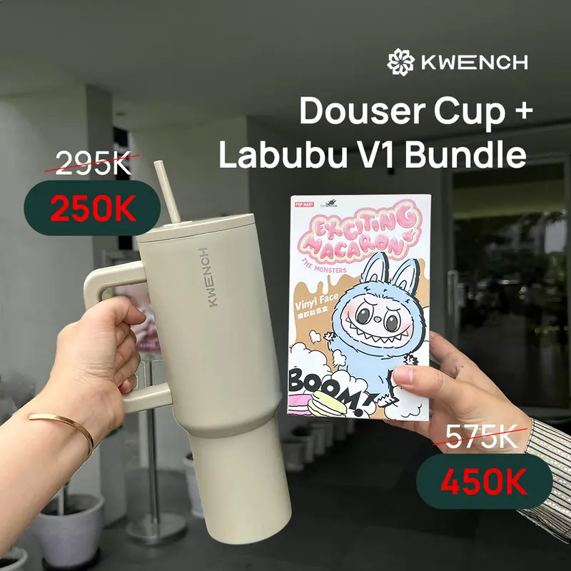 LABUBU V1 Exciting Macaron x Kwench Tumbler Bundle [LIVE EXCLUSIVE] 2