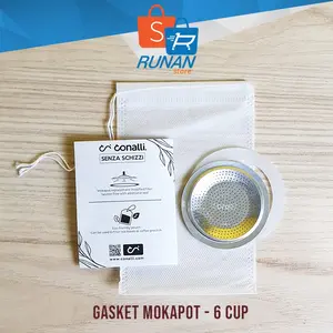 Mokapot Seal Filter 6 Cup Gasket Moka Pot Sparepart Conalli Seal Karet