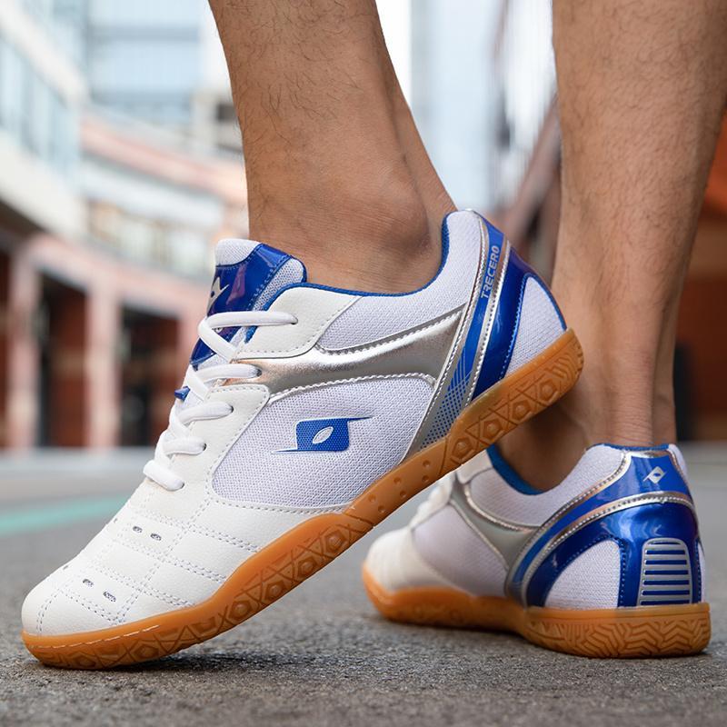 Table Tennis Shoes for Men Breathable Mesh Badminton Shoes for Children Non-slip Couple Tennis Sport Shoes Unisex Volleyball Shoes Indoor Sneakers for Women Big Size 33-44 1