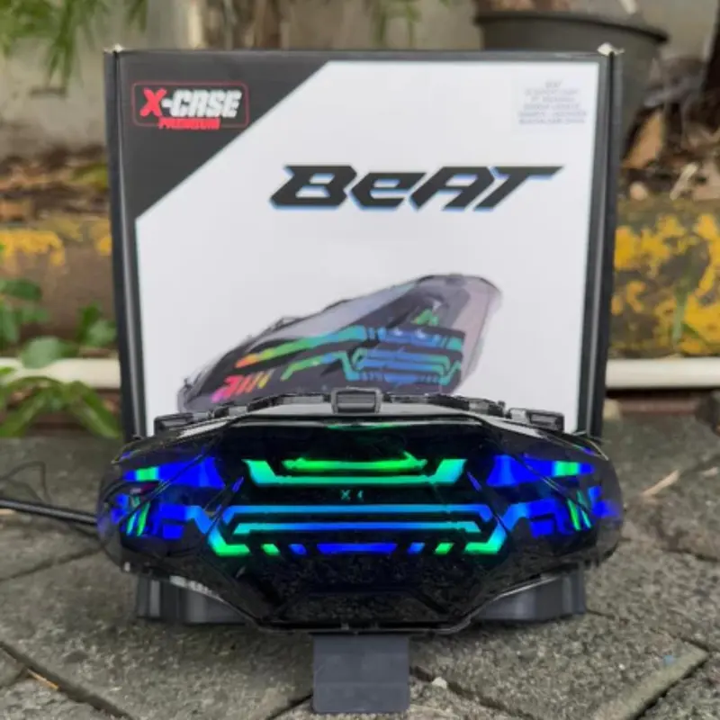 Lampu Stop Beat Deluxe Lazy RGB Connect HP 200++ Click Mode Include Socket PNP 3in1 Plus Sein Beat 2020-2023 2