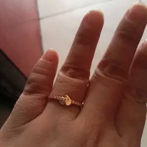 Yaxiya Cincin Wanita Love/Heart/Hati Permata Perhiasan 020
