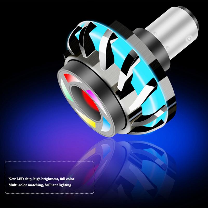 Product Introduction of Universal Motorcycle Warning Lamp Angel Eye Motorcycle Headlight  Brake Tail Rear RGB LED Motorbike Light Moto Accessories 24