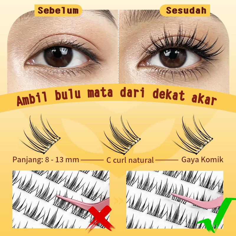 HOHOISYOU Bulu Mata Palsu Tanpa Lem (90PCS) - Koleksi Snowflake, 8-13MM Volume 3D Alami, Dapat Digunakan Ulang, Sempurna untuk Pemula! - Extension, Cleansing Eyelash HOHOISYOU Bulu Mata Palsu Tanpa Lem (90PCS) - Koleksi Snowflake, 8-13MM Volume 3D Alami, Dapat Digunakan Ulang, Sempurna untuk Pemula! - Extension, Cleansing Eyelash