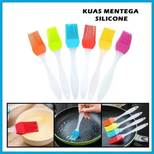 [5 Pcs] Kuas Mentega Roti Kue Minyak Silicone Barbeque Small  Kecil 16,5cm x 3xcm