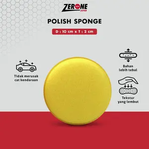 ZERONE Busa Spons Cuci Motor Anti Baret Aplikator Poles Kendaraan Mobil Tebal 2 cm Menyerap Air Ukuran Pas di Tangan Car