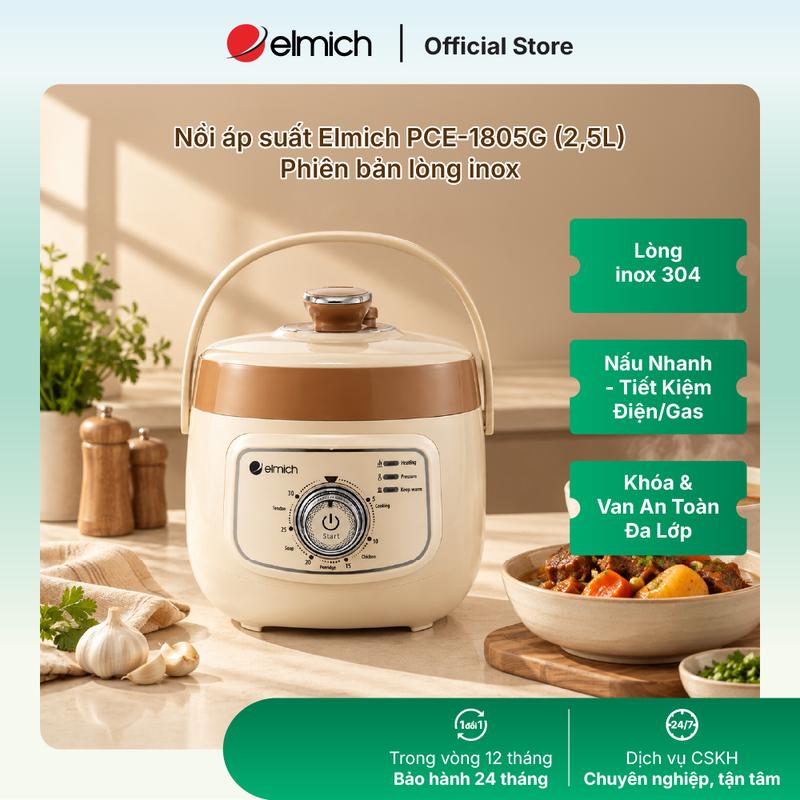 Nồi áp suất Elmich PCE-1805LM dung tích 2.5L