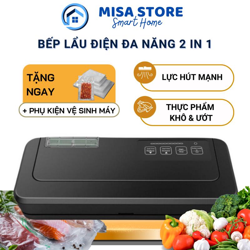  Máy hút chân không P290 Corisu hút bán tự động túi 2 mặt trơn bền bỉ lực hút khỏe hàn chắc chắn - Bảo hành 1 năm 