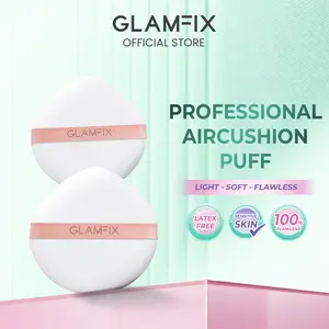 GLAMFIX Professional Aircushion Puff 2pcs Sponge Make Up Puff Spons Bedak Cair Sponge Foundation Cushion Alat Make Up