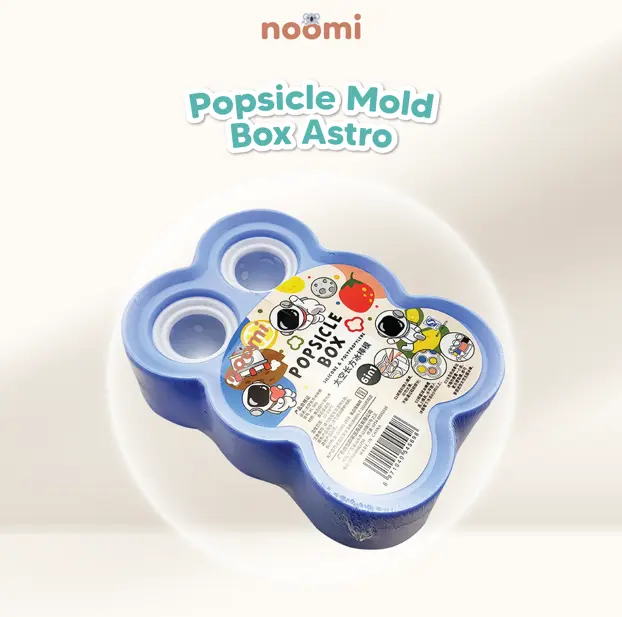 Noomi - Popsicle Mold Box Astro | Cetakan Es Krim Silikon 6 Stik 1